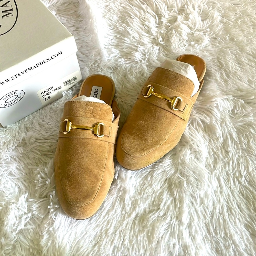 Carmel Suede Steve Madden Mules